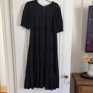 Doen Black Midi Dress